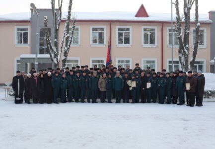 День спасателя отметили работники и обучающиеся Гомельского филиала Университета гражданской защиты МЧС